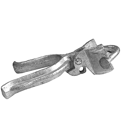 1-5/8" x 2-7/8" (3") Chain Link Fence Gate Fork Latch - Commercial Heavy Duty - MALLEABLE - Galvanized Gate Latch with Hole for Padlock - size: 1-5/8" x 2-7/8" (3")