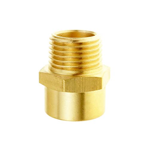 Joywayus 1/2" Thread Float Ball Valve and Brass Pipe Connector Floating Ball-cock Tank Ballcock Fittings Automatic Water Level Control Switch (Pack of 2) - size: 1/2 inch (Pack of 2)