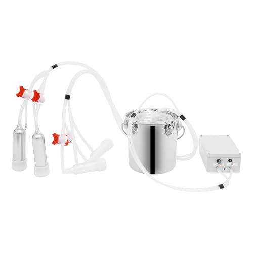 Miking Machine, 2in1 Electric Automatic Pulsation Vacuum Milker, 3/5/10/14l Portable Milker for Cows and Sheep (5 L) - size: 5 L