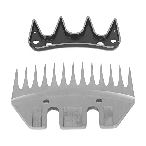 4 Sets Electric 13 Tooth Straight Sheep Shears Blade for Wool Cutter and Goat Clipper Replacement Part for Sheep with Sparse Wool