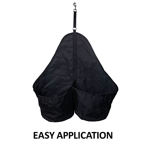 Dura-Tech Scratchless Double Bucket Holder | Scratchless Double Bucket Holder | Easy Hanging | Double Capacity | Quick Application | Durable 1200D Poly Shell | Versatile Usage | Color Black