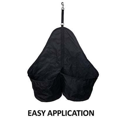 Dura-Tech Scratchless Double Bucket Holder | Scratchless Double Bucket Holder | Easy Hanging | Double Capacity | Quick Application | Durable 1200D Poly Shell | Versatile Usage | Color Black