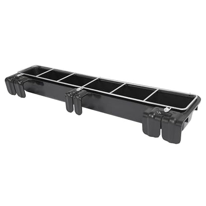 HECASA Livestock Feeder Trough, 2.5 Gallon Six Slots Fence Feeder Trough