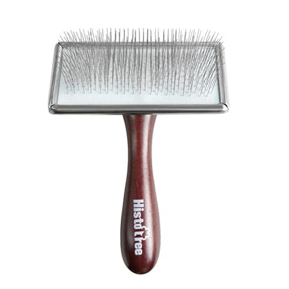 HAND U JOURNEY Blending Board Brush Tool – Fiber Blending Cleaning Brush for Wool, Alpaca & Art Yarn, Ergonomic Wooden Handle, Ideal Accessory for Wool Blending Boards