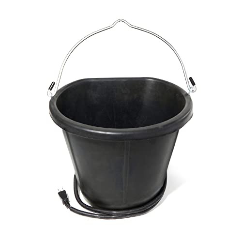 Farm Innovators FB-15R 4.5 Gallon Rubber 90 Watt Heated Bucket w/Built in Thermostat to Resist Cold (3 Pack) - color: 4.5 Gallon, size: 3 Pack