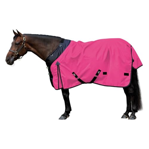 Classic II Surcingle Horse Turnout Blanket | Contour Collar | Horse Blankets for Winter Waterproof | 1200D Ripstop Durability | Winter Horse Blanket - color: Pink, size: Horse Size 68, style: Medium Weight (220 gm)