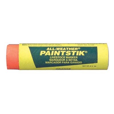 All-Weather Paintstik® Livestock Markers - ma 61024 all weather paint stick orange [Set of 10]