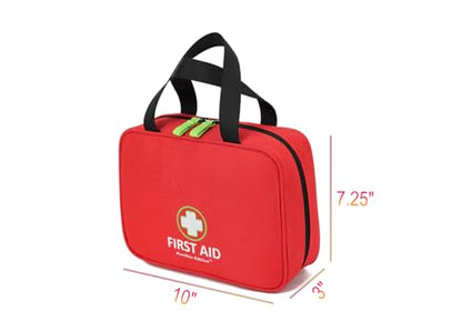 Handy First Aid Bag Empty First Aid Kit For Office, Home, Vehicle, Emergency Kit For Your Next Adventure, First Aid Supplies Organizer Bag For Camping, Travel, Sports.