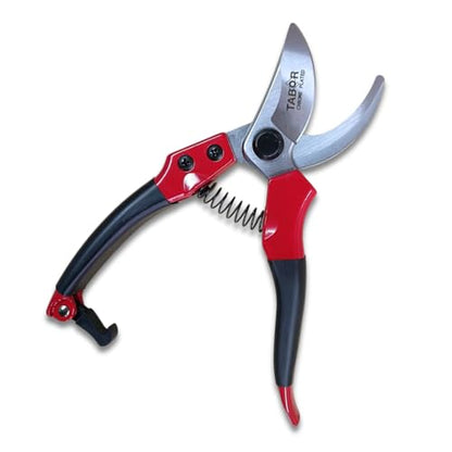 TABOR TOOLS S821A Bypass Pruning Shears for Small to Medium Hands, Chrome Plated Blades with 3/4 Inch Cut Capacity, Professional Hand Pruner, Garden Secateurs & Clippers with Safety Lock - style: Bypass