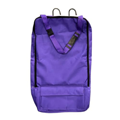 AJ Tack Deluxe Bridle Bag with Hooks Purple - color: Purple