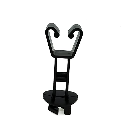 50 Pcs Insulators for Electric Fence Wire, U Post Extended, Black