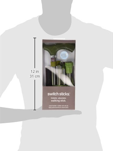 Switch Sticks Folding Walking Cane For Women & Men - color: Huntington