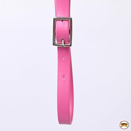 HILASON Western Horse Biothane Leather Breast Collar Tack - color: Pink