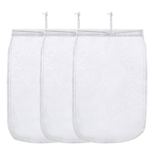 ALEGI 180 Micron Aquarium Filter Media Bag for Activated Carbon, 12"x8" - size: 12"*8" (3 pack)