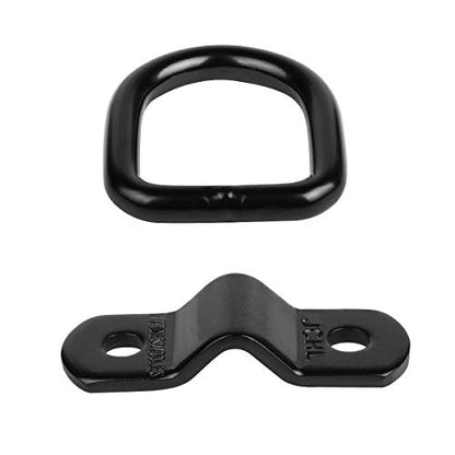 D Rings Tie Down Anchors Hooks for Trailer Truck Bed Bracket Enclosed Points Pickup Camper Surface Mount D-Ring Heavy Duty 1/4" 2400 Pound Capacity (4-Pack) - color: 4-Pack