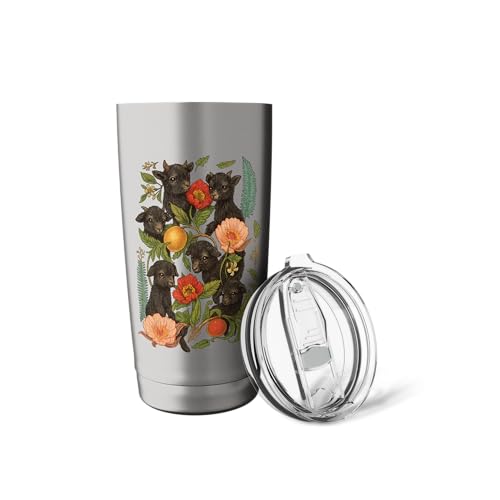 cute baby coat flower Stainless Steel Insulated Tumbler - color: Brushed Steel