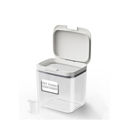 LivLab Mker 5-10 lb Airtight Dog Food Storage Container, White - color: (D981)-4.5L