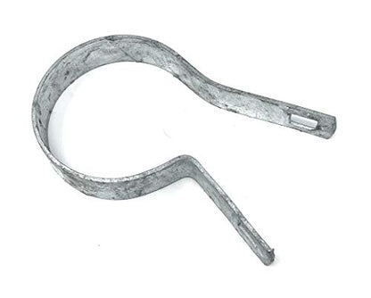 (10 Pack) Tension Bands with Bolts & Nuts for Chain Link Fence, Gate, Posts (2-3/8") - size: 2-3/8"