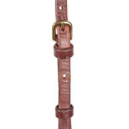 Billy Royal Oiled Royal Herman Oak Flat Nose Caveson for Horses | Hand Selected Herman Oak Hides | Adjustable Comfort Fit | Effective Training Tool | Oiled for Maximum Penetration | Made in the USA