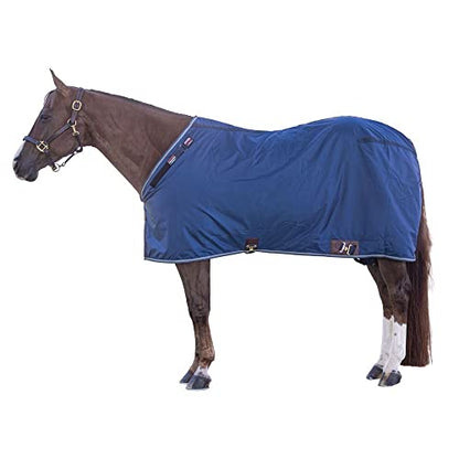 Dura-Nylon Tekno-Fleece Stable Horse Blankets & Sheets | V-Free Pressure Free Wither | Adjustable Leg Strap Horse Sheets | Comfortable Horse Blankets for Winter - size: 66