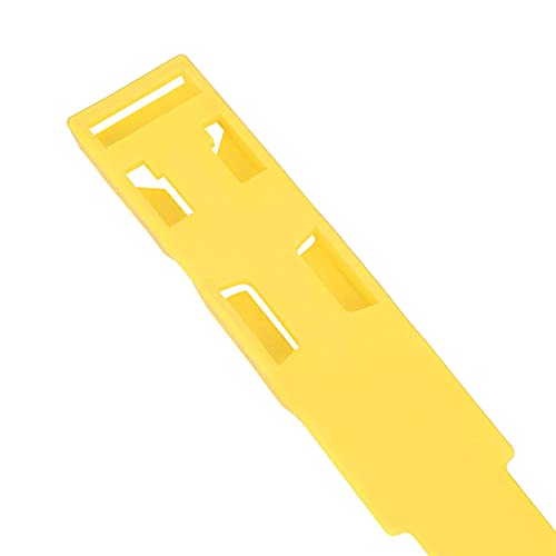 10-Pack Cow Identification Bands, Plastic Cattle Marking Rings - color: Yellow