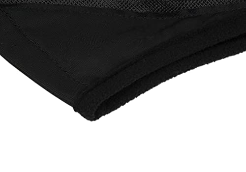 ECP Equine Comfort Products Horse Fly Mask with Ears, UV Protection, Bug Shield, Adjustable Strap, Breathable Micro Mesh, Reinforced Eye Darts, Lightweight Fit, Black - color: Black