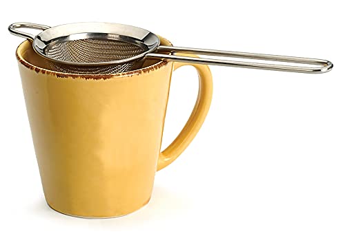 RSVP International Endurance Kitchen Collection, Stainless Steel Fine Mesh Conical Sieve/Colander, Multi-Purpose for Cooking, Baking, Loose Leaf Tea, Bar Strainer Cocktails, 3-Inch - size: 3-Inch