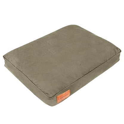 WHITEDUCK Dog Bed Cover (Olive) 35" Lx20 Wx4.3 th (M) - color: Olive - Only Cover, size: Medium