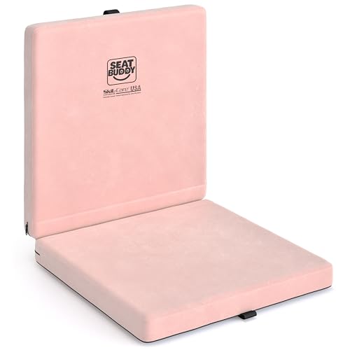 Skil-Care Seat Buddy Cushion, Foldable, 16x16, Pink Cozy Cloth, 914353 - color: Pink