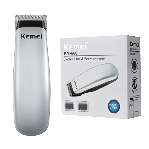 KEMEI Mini Clippers Trimmer Groomer Cordless Self-Haircut Kit Styling Shears with Stainless Steel | Cordless Self-Haircut Kit, Beard Trimmer Barber Clipper, KM-666