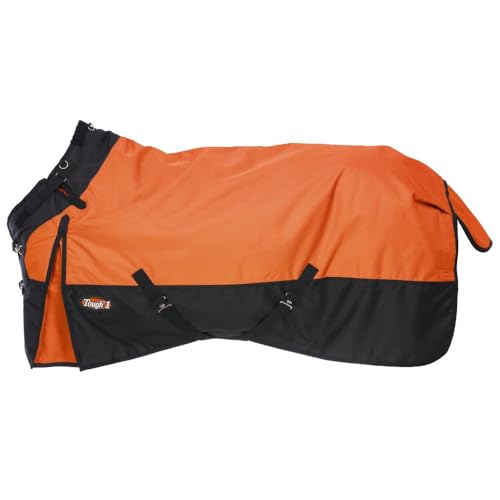 Tough-1 1200d Snuggit Turnout 200 G - color: Orange, size: 75In