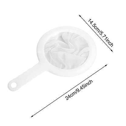 2 Pcs Fine Mesh Strainers,Sieve Fine Mesh with Handle Juice Strainer Yogurt Sieve for Soy Milk Coffee Milk Juice Tea Honey and Wine(SIZE:200Mesh)