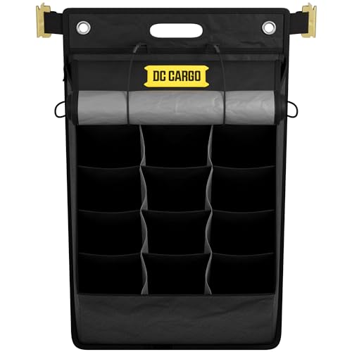 DC Cargo Mall E Track Tool Holder (19" x 33") – Hanging Organizer with Large Capacity – Compact E Track Accessories for Enclosed Trailers - style: Organizer With Cover