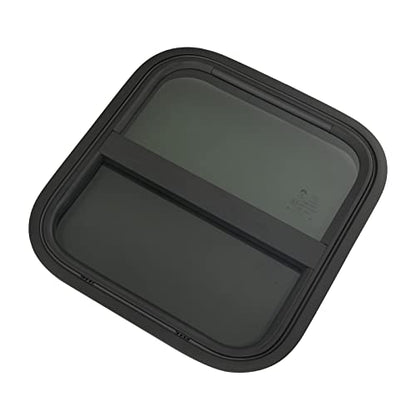 Vertical Sliding Black RV Window for Teardrop, Cargo, Horse Trailer, Marine Camper Window Replacement,14" Wide x 16" Tall - size: 14"x16"
