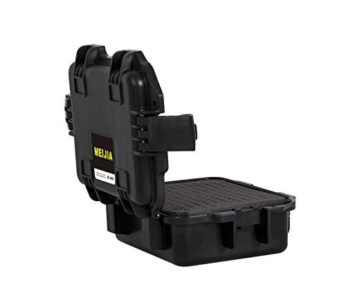 MEIJIA Premium Waterproof Hard Compact Camera Case with customizable fit foam,Full Protection with Light&Convenient Design,11.8"x9.82"x4.7",Elegant Black - size: 11.8"x9.82"x4.7"