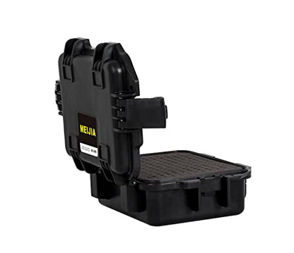 MEIJIA Premium Waterproof Hard Compact Camera Case with customizable fit foam,Full Protection with Light&Convenient Design,11.8"x9.82"x4.7",Elegant Black - size: 11.8"x9.82"x4.7"