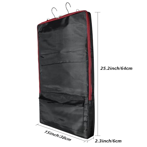 Asooll Horse Bridle Bag,Bridle/Halter Bag with 3 Prong Tack Rack