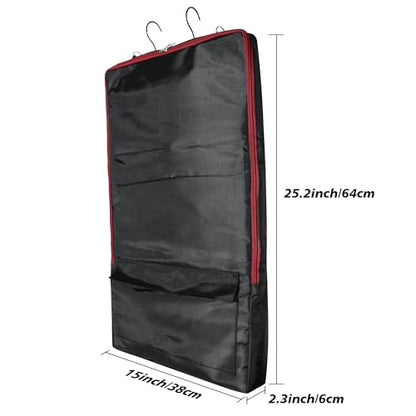 Asooll Horse Bridle Bag,Bridle/Halter Bag with 3 Prong Tack Rack