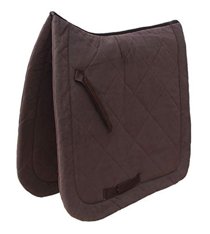 Horse Saddle Pad English Quilted Contoured All-Purpose Trail 72TS01 - color: Brown