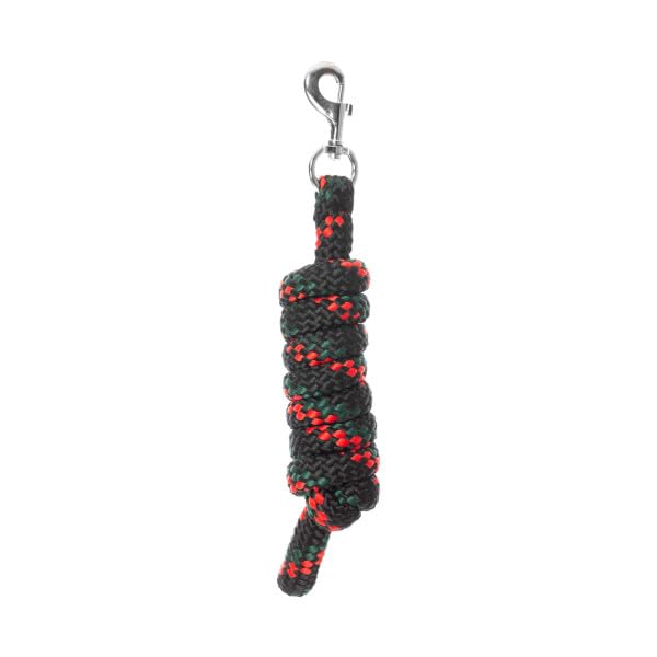 Equinavia Iris Soft 8' Lead Rope with Snap Buckle - Green/Red/Black - One Size - color: Green/Red/Black