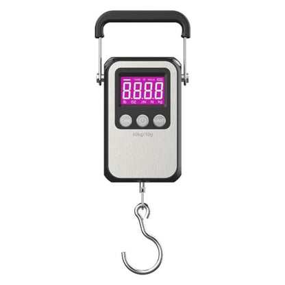 Klau Portable Rechargeable Luggage Hanging Scale,60 kg/120 lb, Black | Heavy Duty, Wide Handle, For Home Farm Hunting Outdoor
