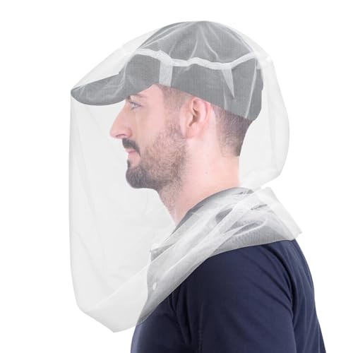 South to East Mosquito Head Net for Insects 2 Pack, Fly & Bug Protection - color: White