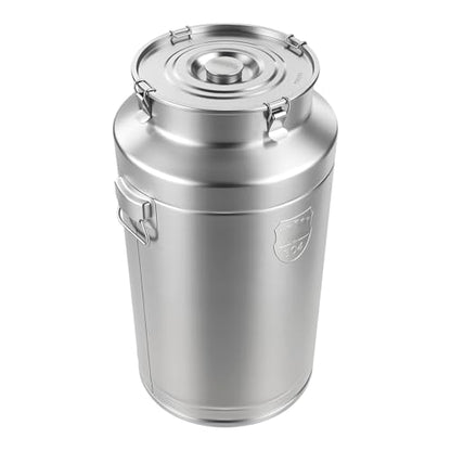 DYNAMI 23.3Gal 304 Stainless Steel Liquid Storage Bucket w/Airtight Lid - size: 88L/23.3Gal