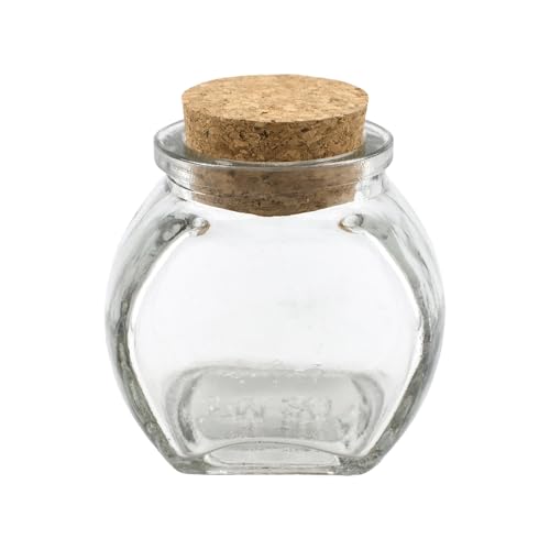 Party Spin Cookie Jar Glass Favor Bottle with Cork, 2-1/2-inch, 1-count - style: Cookie Jar