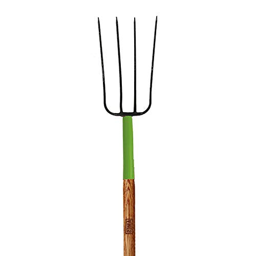 AMES 2826700 4-Tine Forged Steel Manure Fork with Hardwood Handle