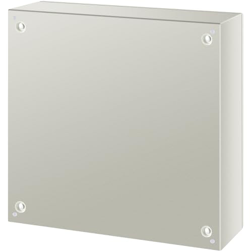 VEVOR NEMA Steel Enclosure, 24 x 24 x 8'' NEMA 4X Steel Electrical Box, IP66 Waterproof & Dustproof, Outdoor/Indoor Electrical Junction Box, with Mounting Plate - size: 24 x 24 x 8