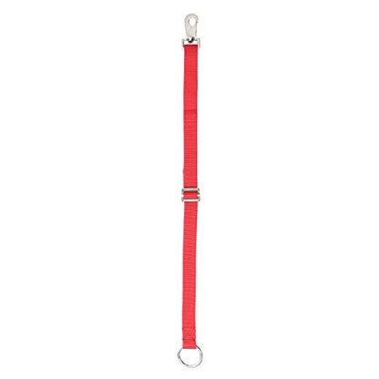 Heavy Duty Adjustable Horse Water Bucket Straps Hangers By Derby (Red) - color: Red