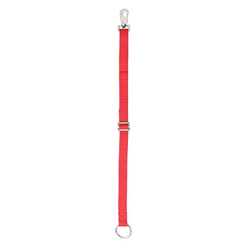 Heavy Duty Adjustable Horse Water Bucket Straps Hangers By Derby (Red) - color: Red