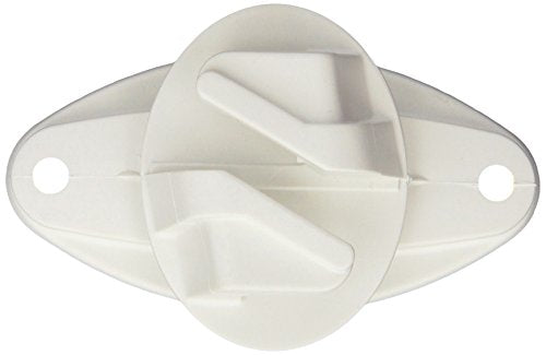 Powerfields R-CW-25-W Bag of 25 Heavy Duty Claw Insulator Wood Post, White - color: White