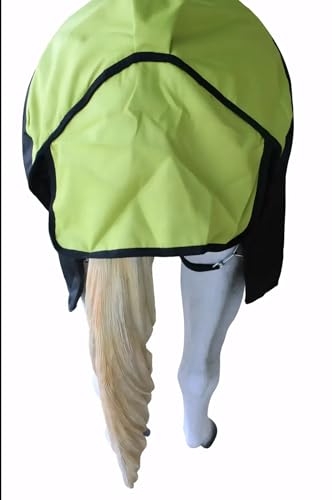 CHALLENGER 1200D Horse Turnout Waterproof Heavy Weight Winter Blanket 5EE20LG - color: Lime Green/Black, size: 76"